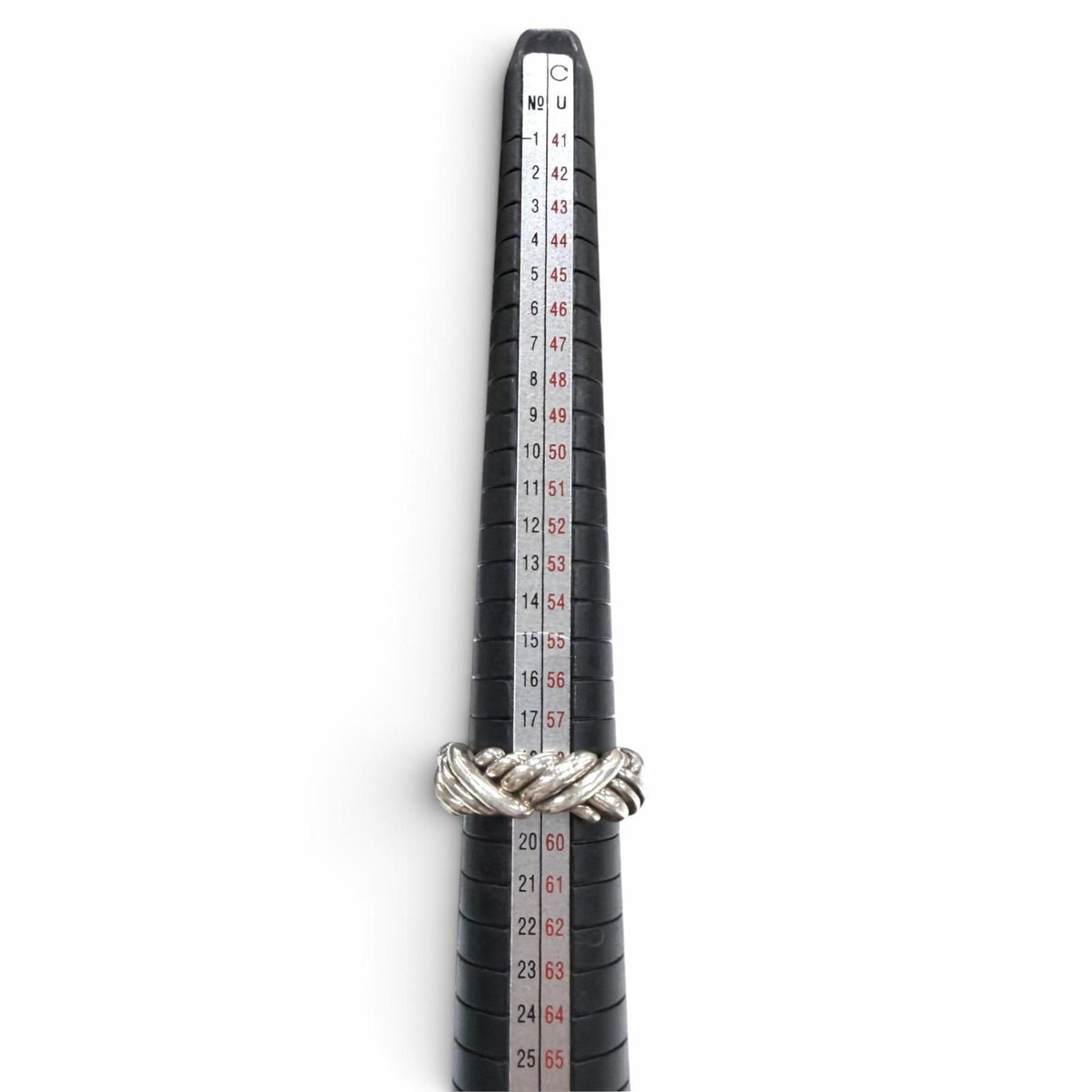 Bottega Veneta Intrecciato Ring Silver — view 7