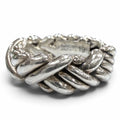 Bottega Veneta Intrecciato Ring Silver