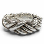 Bottega Veneta Intrecciato Ring Silver