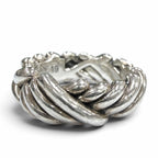 Bottega Veneta Intrecciato Ring Silver — view 5