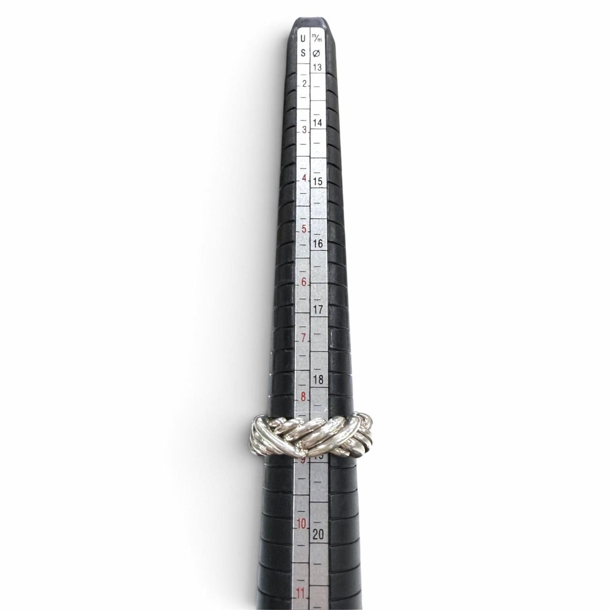 Bottega Veneta Intrecciato Ring Silver — view 8