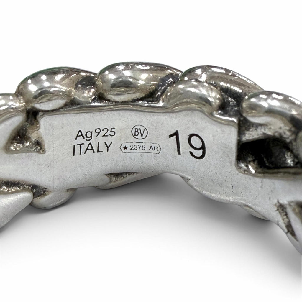 Bottega Veneta Intrecciato Ring Silver — view 6