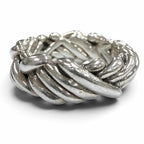 Bottega Veneta Intrecciato Ring Silver — view 3