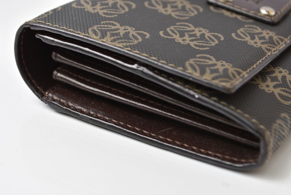 Loewe Wallet Anagram Bifold Leather Brown — view 5