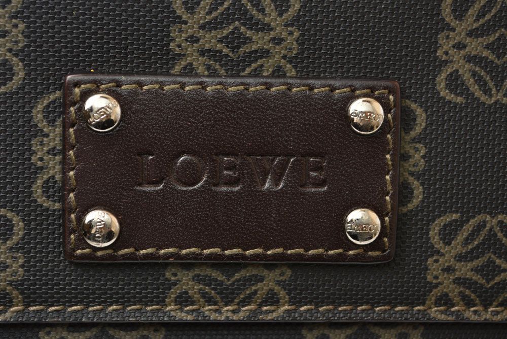Loewe Wallet Anagram Bifold Leather Brown — view 3