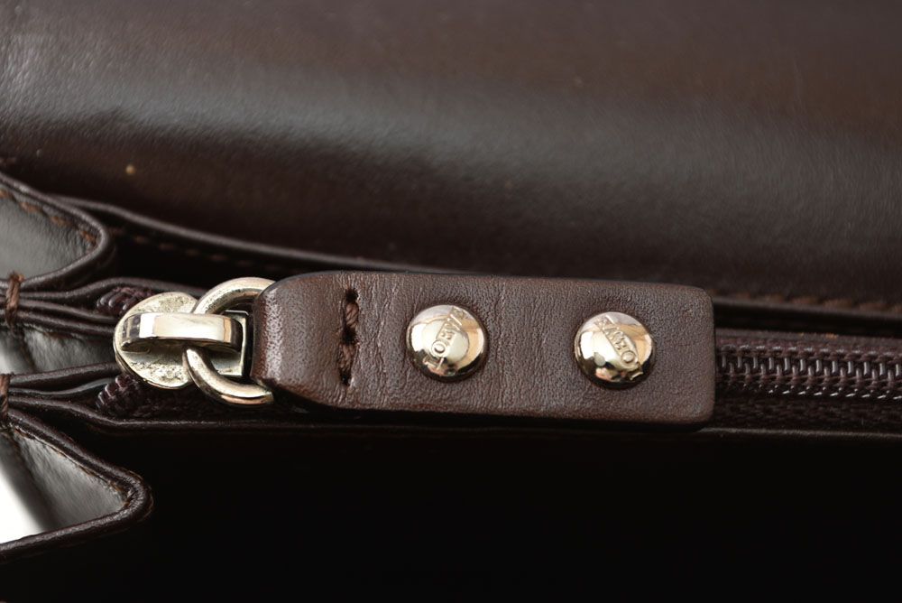 Loewe Wallet Anagram Bifold Leather Brown — view 7