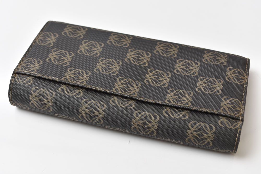 Loewe Wallet Anagram Bifold Leather Brown — view 6