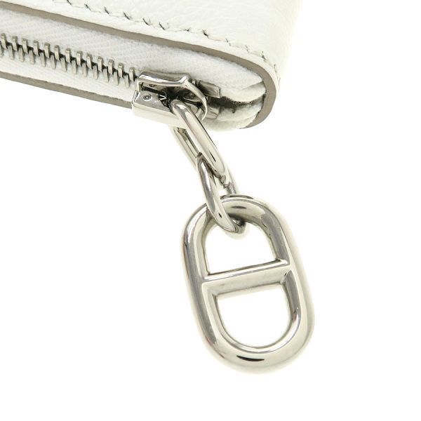 Hermes Zipengo Wallet White — view 4