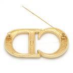 Dior CD Brooch 6.28 CD Signature Crystal Gold Tone Metal Pin — view 3