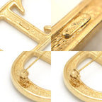 Dior CD Brooch 6.28 CD Signature Crystal Gold Tone Metal Pin — view 6