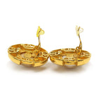 Chanel Faux Pearl Earrings 93P Gold Plated — view 2