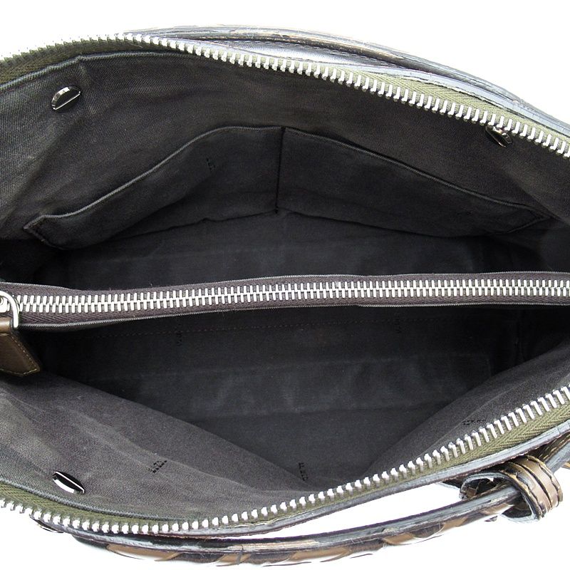 Fendi by the Way Medium Calfskin Handbag Brown Zucca — view 7