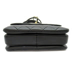 Chanel Trendy CC Top Handle Flap Bag Lambskin Handbag Black — view 5