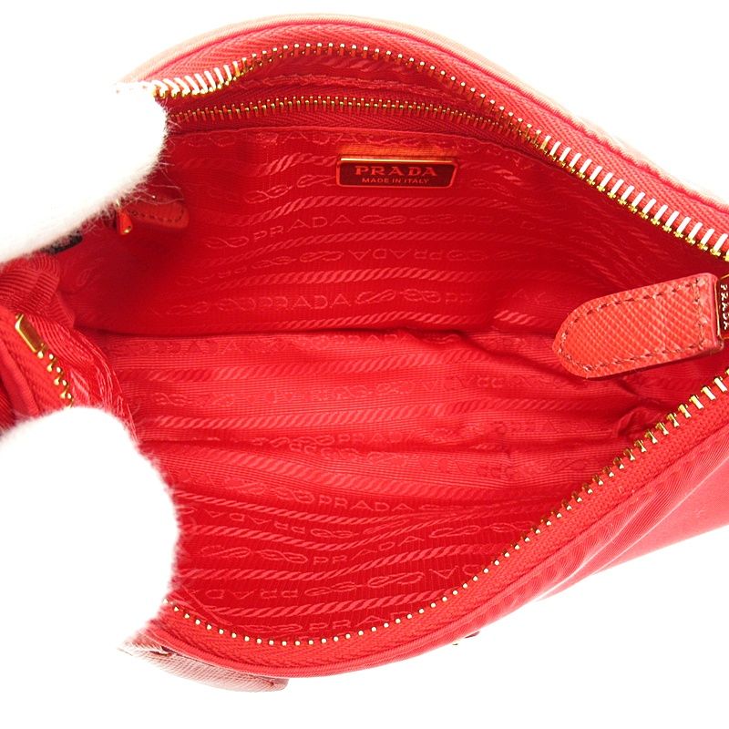 Prada Re Edition 2005 Re-Nylon Mini Bag Nylon Red — view 7