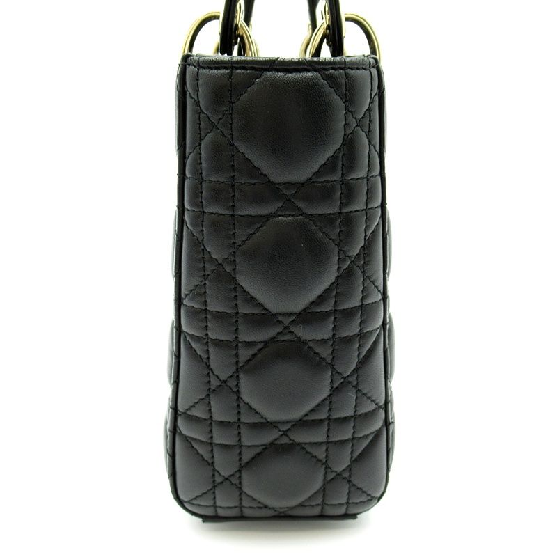 Dior Lady Dior MY ABC Bag Lambskin Handbag Black — view 5