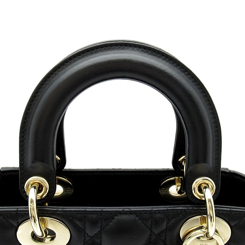 Dior Lady Dior MY ABC Bag Lambskin Handbag Black — view 2