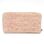 Chanel Deauville Line Full Zipper Wallet Canvas Pink — view 2