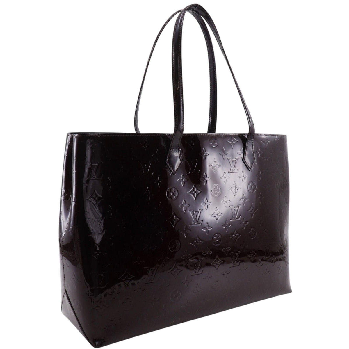 Louis Vuitton Wilshire GM Monogram Vernis Allamant Tote Bag — view 3