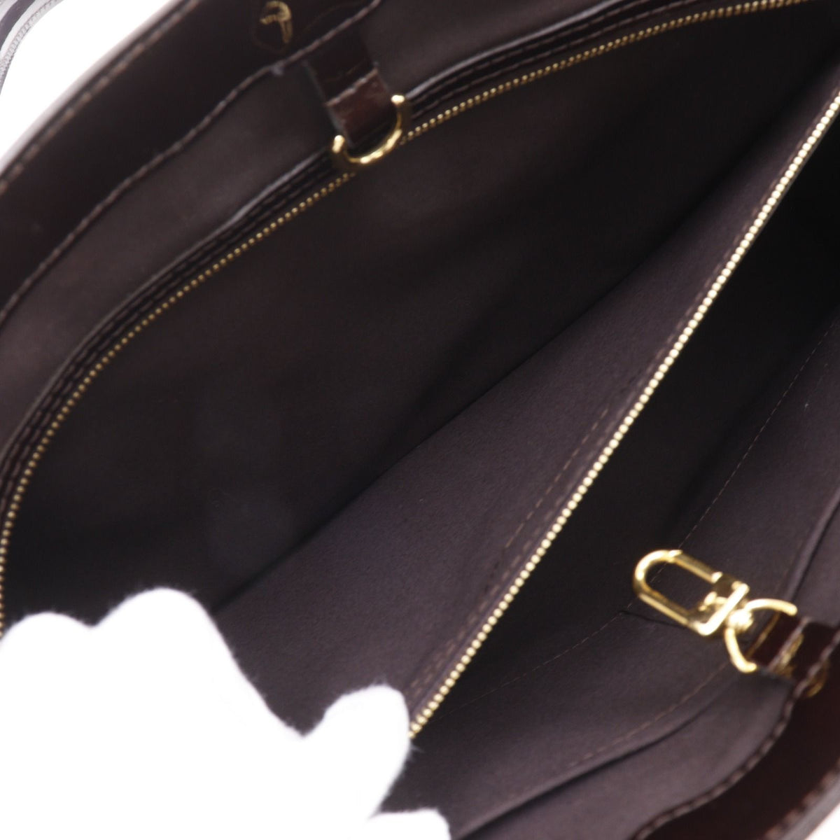 Louis Vuitton Wilshire GM Monogram Vernis Allamant Tote Bag — view 7