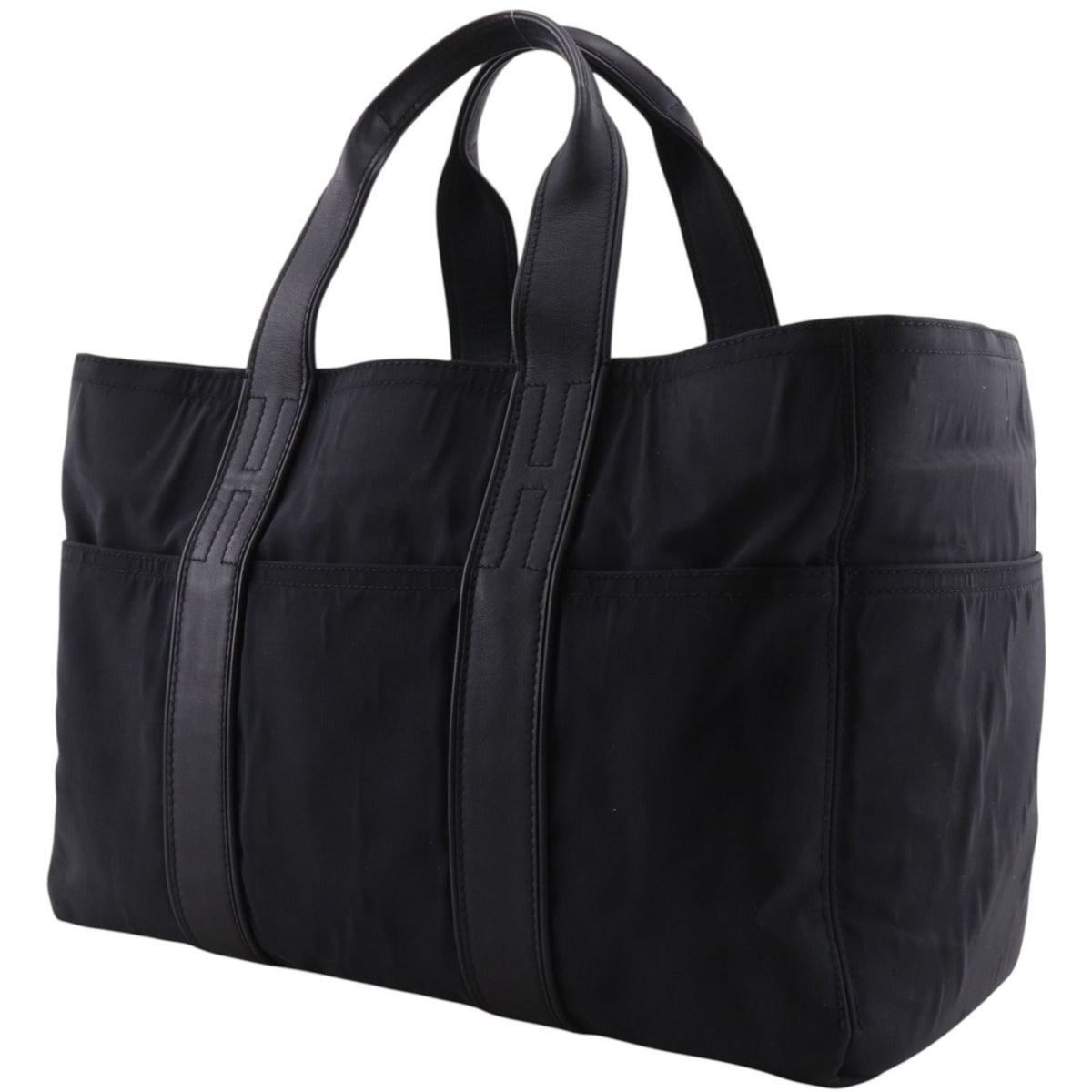 Hermes Acapulco MM Nylon Black Handbag — view 2