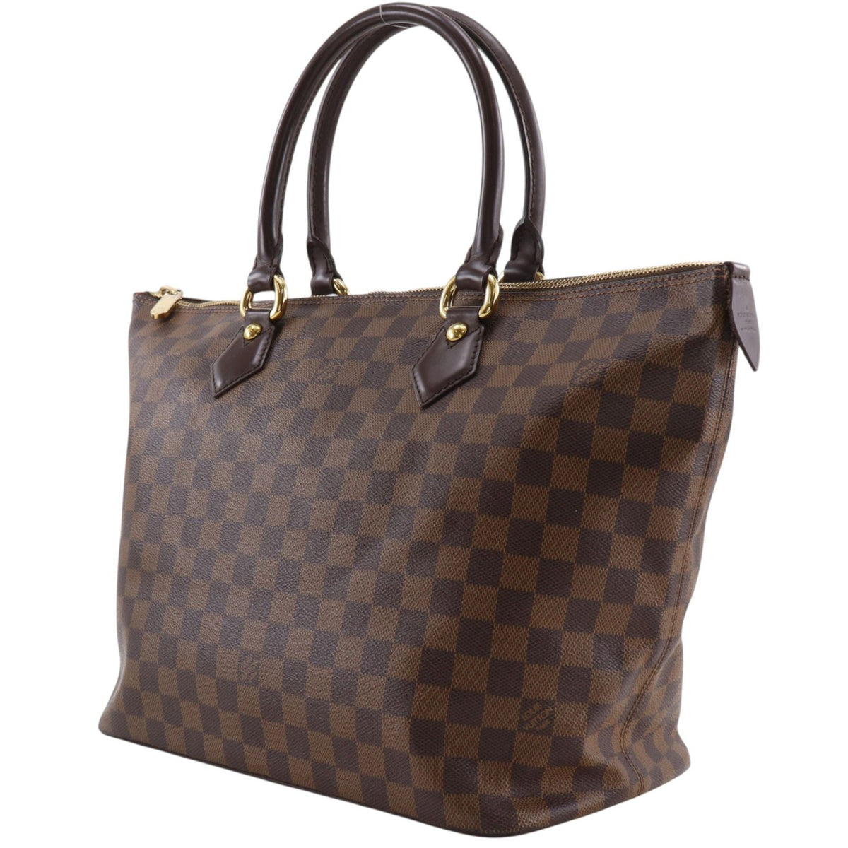 Louis Vuitton Saleya MM Damier Canvas Brown Tote Bag — view 2
