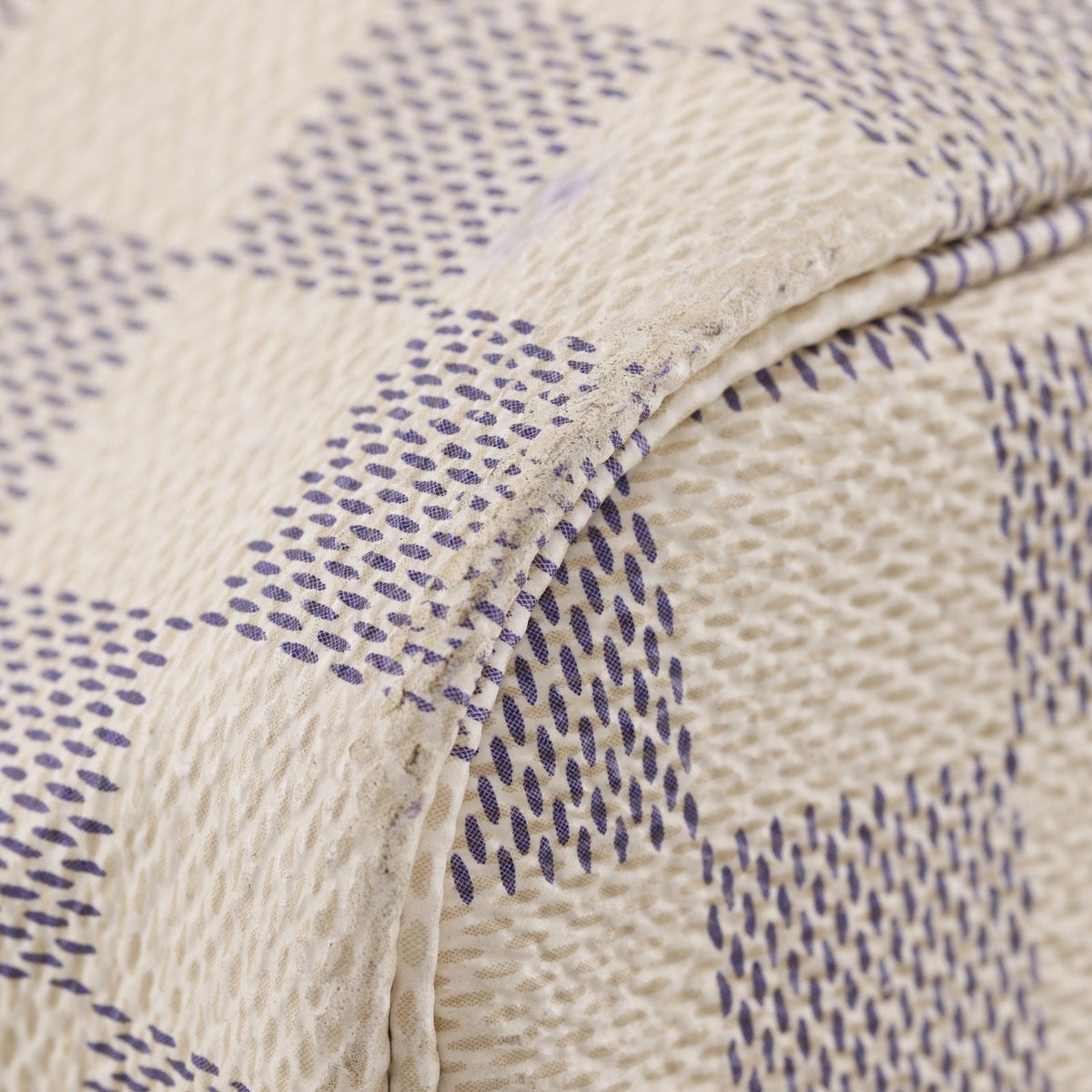 Louis Vuitton Neverfull MM Damier Azur Canvas White Tote Bag — view 4