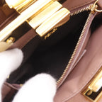Fendi Peekaboo XS 2-Way Shoulder Star Studs Calfskin Pink Handbag — view 7