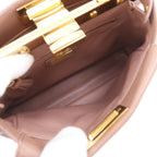 Fendi Peekaboo XS 2-Way Shoulder Star Studs Calfskin Pink Handbag — view 6