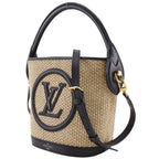 Louis Vuitton Petit Bucket Spring in the City 2-Way Shoulder Bag Raffia Leather — view 2