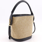 Louis Vuitton Petit Bucket Spring in the City 2-Way Shoulder Bag Raffia Leather — view 3