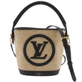 Louis Vuitton Petit Bucket Spring in the City 2-Way Shoulder Bag Raffia Leather