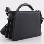 Fendi Peekaboo ISeeU 2-Way Shoulder Calfskin Black Handbag — view 3
