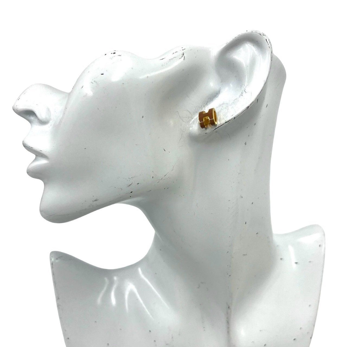 Hermes Mini Pop H Earrings New Gold — view 2
