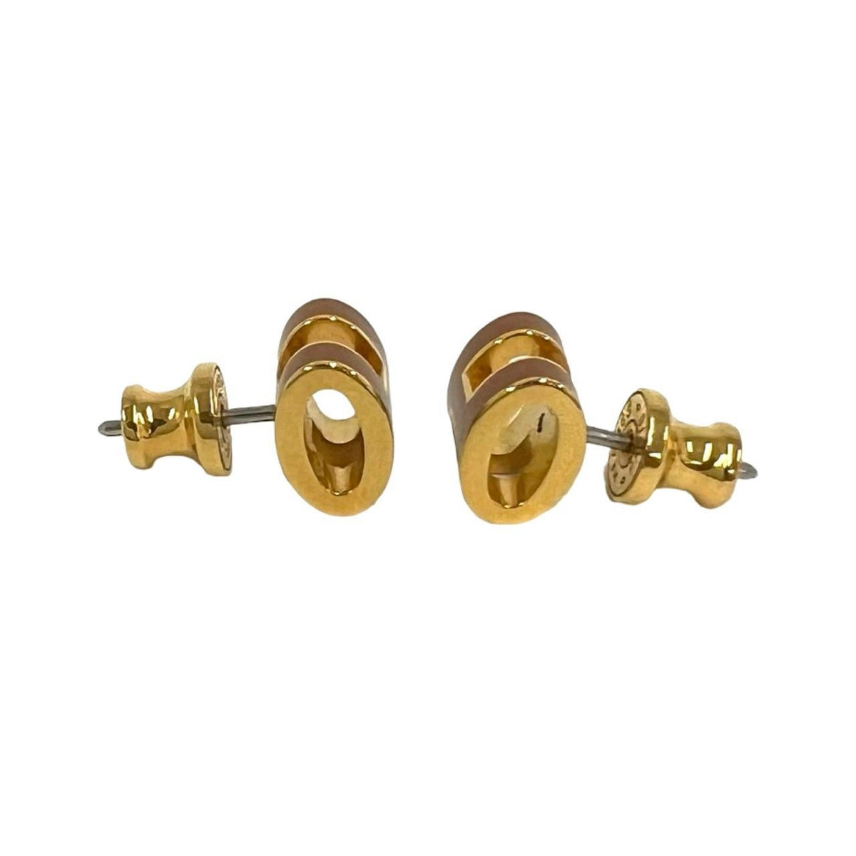 Hermes Mini Pop H Earrings New Gold — view 4