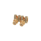 Hermes Pop H Mini Beige Rose Gold Earrings — view 3