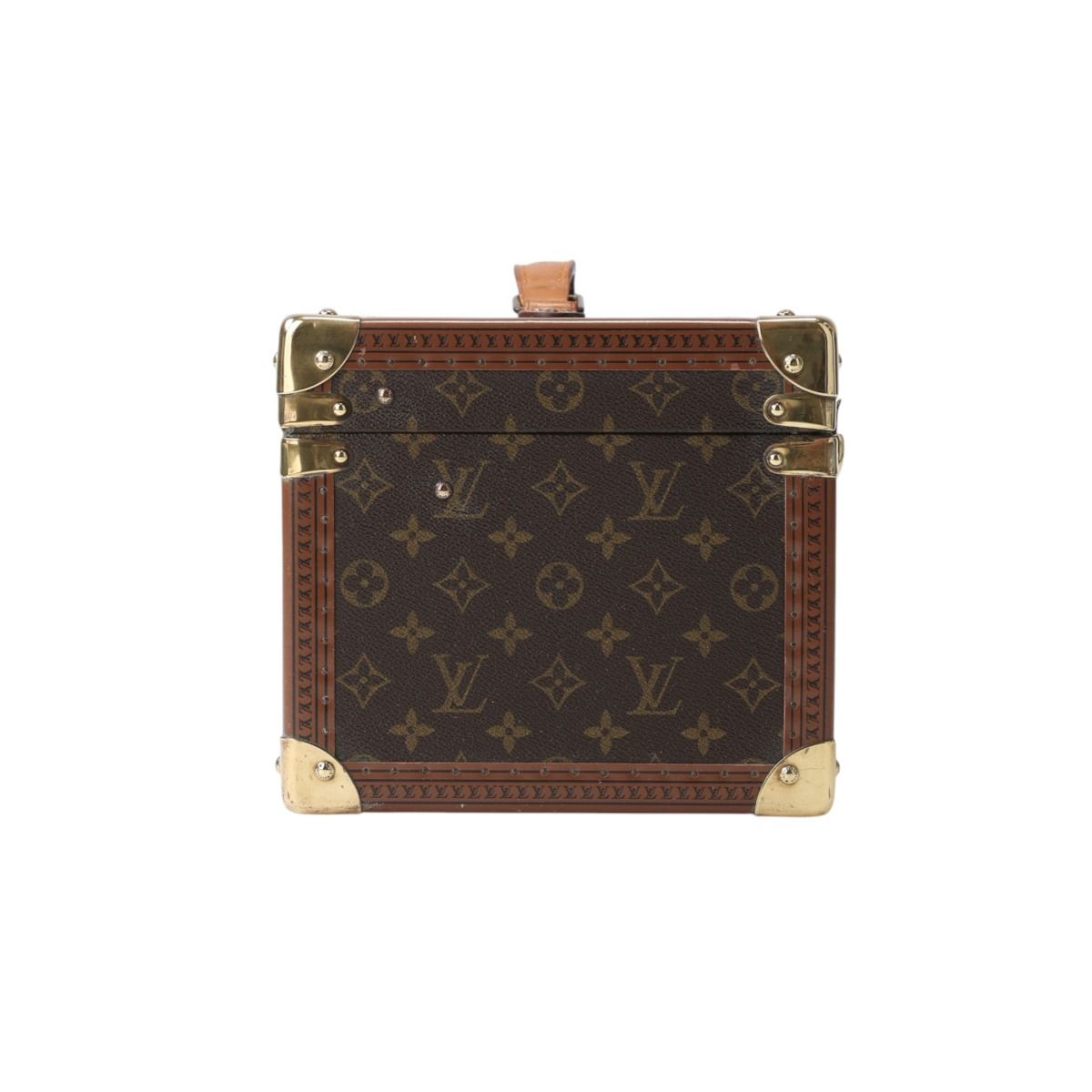 Louis Vuitton Monogram Attache Case Boite Buteil Trunk Brown — view 3
