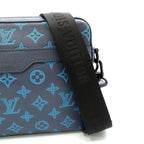 Louis Vuitton Trio Messenger Monogram Shadow Bag Navy — view 2