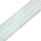 Hermes Belt Western Style Buckle Leather Metal White Silver Business — view 5