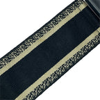 Dior Shoulder Strap Embroidery Bag Canvas Leather Metal Black Gold Lightweight — view 8