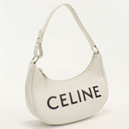Celine Ava Leather Shoulder Bag White