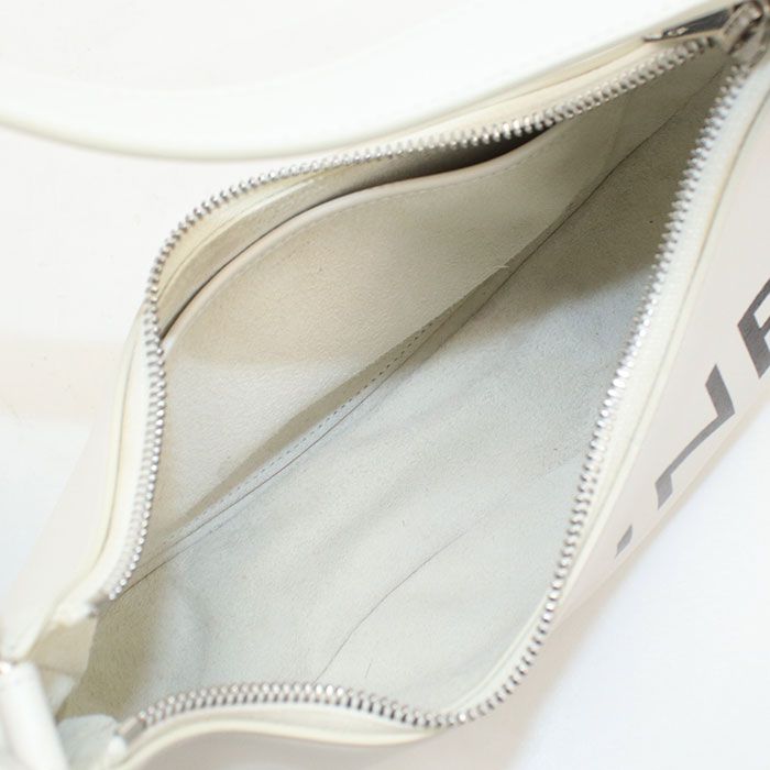 Celine Ava Leather Shoulder Bag White — view 3