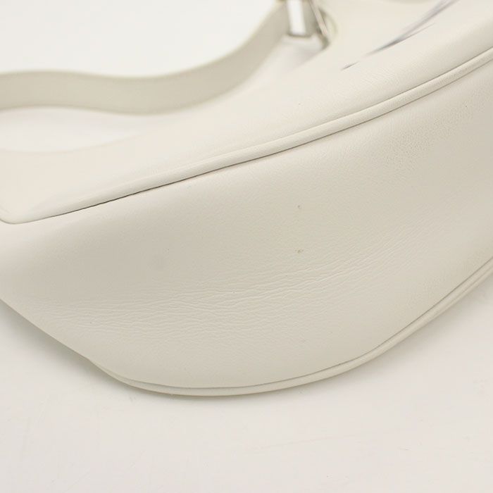 Celine Ava Leather Shoulder Bag White — view 6
