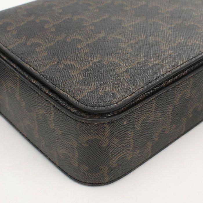 Celine Flap Messenger Bag Triomphe Canvas — view 6