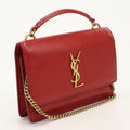 Saint Laurent Chain Shoulder Bag Calfskin