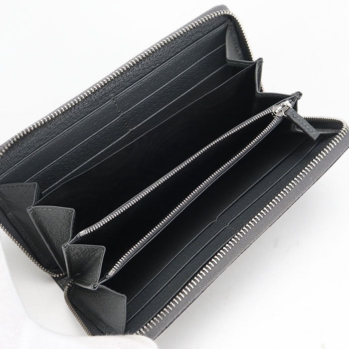 Gucci Cutout Interlocking G Wallet Zip Around Leather — view 3