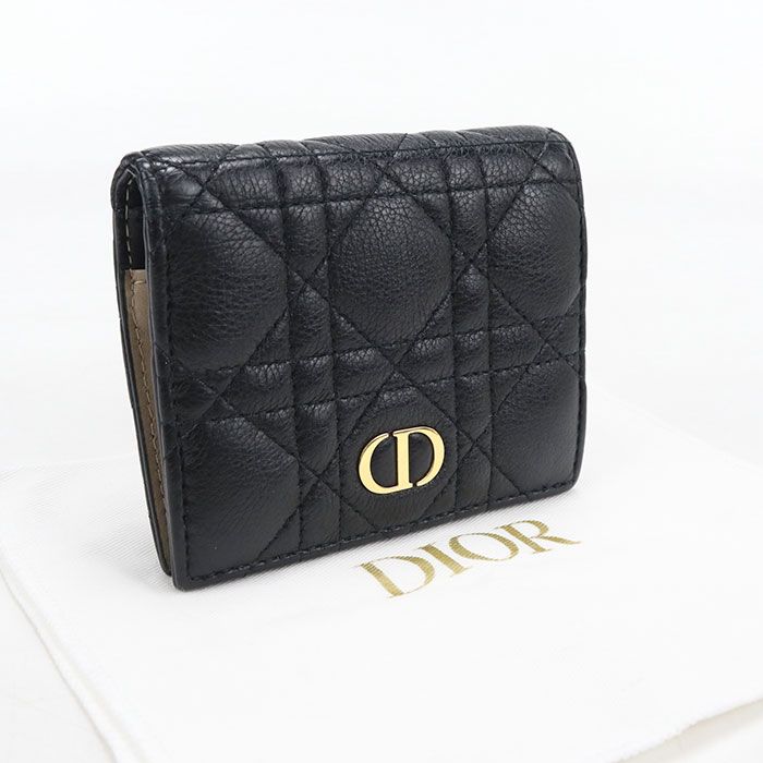 Dior Caro Bifold Wallet Calfskin