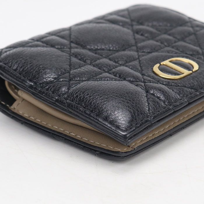 Dior Caro Bifold Wallet Calfskin — view 8