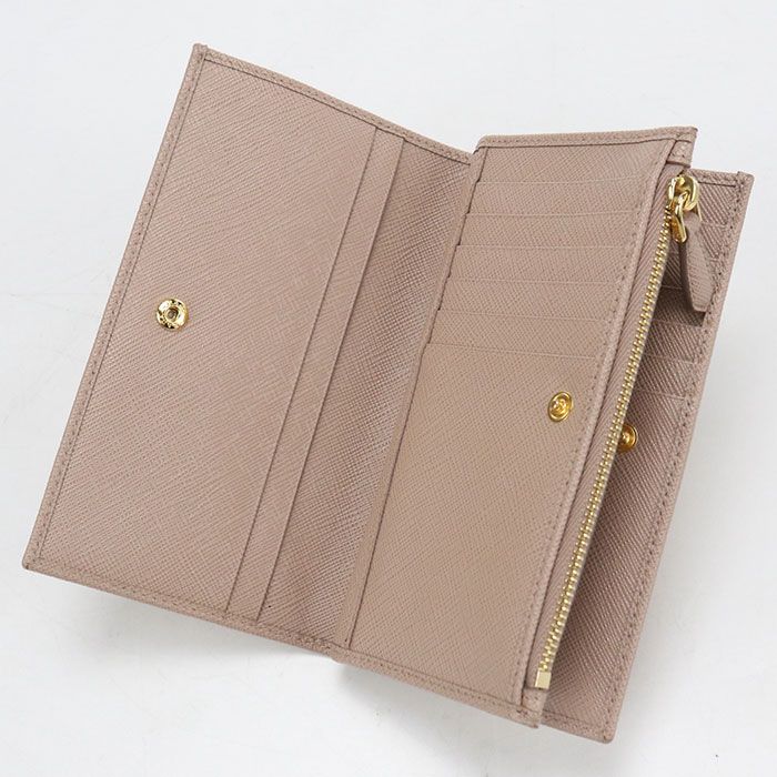 Prada Saffiano Triangle Wallet Bifold Leather — view 4