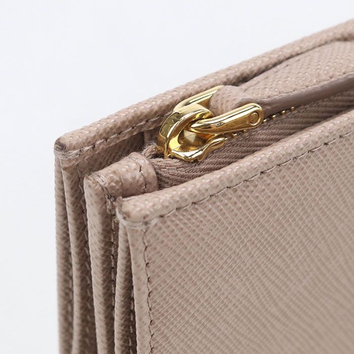 Prada Saffiano Triangle Wallet Bifold Leather — view 8