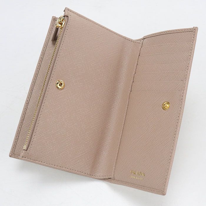 Prada Saffiano Triangle Wallet Bifold Leather — view 3